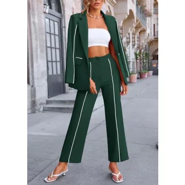 Stylish & Comfortable PRETTYGARDEN Women's 2 Piece Suit Set