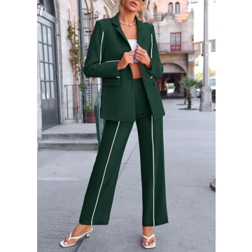 Stylish & Comfortable PRETTYGARDEN Women's 2 Piece Suit Set