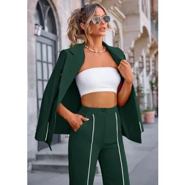 Stylish & Comfortable PRETTYGARDEN Women's 2 Piece Suit Set