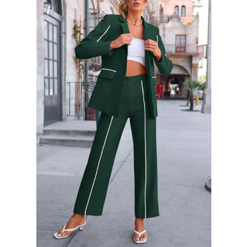 Stylish & Comfortable PRETTYGARDEN Women's 2 Piece Suit Set