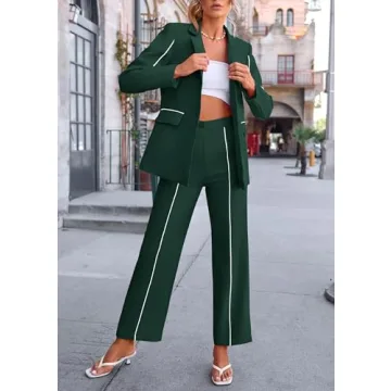 Stylish & Comfortable PRETTYGARDEN Women's 2 Piece Suit Set