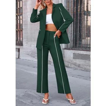 Stylish & Comfortable PRETTYGARDEN Women's 2 Piece Suit Set