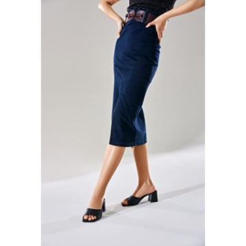 Vivianly Women's Chunky Heels - Stylish Comfort Sandals