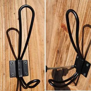 BODINGTAI Rustic Farmhouse Entryway Hooks 10 Pack