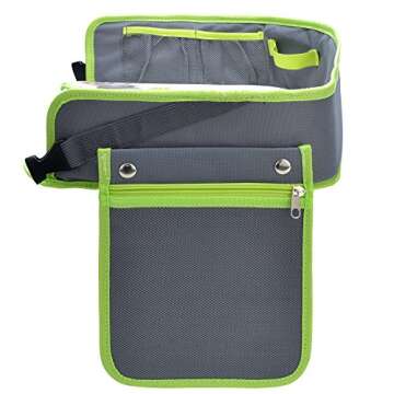 Kids Travel Tray for Car Seat & Stroller by InnovKid + Gift Storage Bag - Toddler Waterproof Play, Food, Snack & Activity Lap Table with Cup Holder and Removable Mesh Pockets