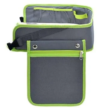 Kids Travel Tray for Car Seat & Stroller by InnovKid + Gift Storage Bag - Toddler Waterproof Play, Food, Snack & Activity Lap Table with Cup Holder and Removable Mesh Pockets