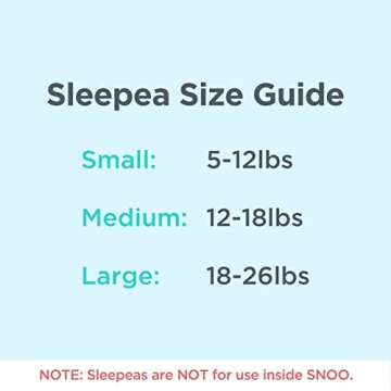 Happiest Baby SNOO Sleep Sack - 100% Organic Cotton Baby Swaddle Blanket - Doctor Designed Promotes Healthy Hip Development (Ivory Strawberries, Medium)