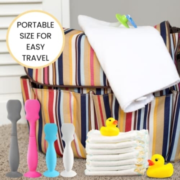 4 Pack Silicone Baby Diaper Cream Brush Applicator