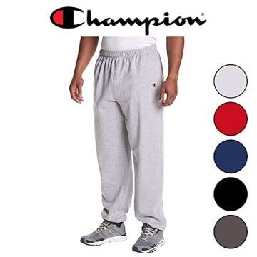 Champion Big and Tall Sweatpants for Men – Heavyweight Men’s Fleece Joggers Sweatpants Black