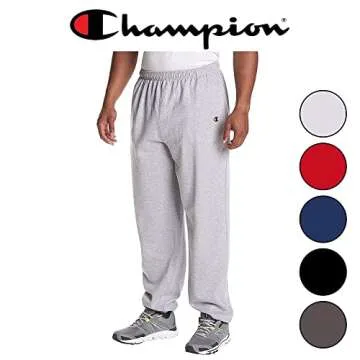 Champion Big and Tall Sweatpants for Men – Heavyweight Men’s Fleece Joggers Sweatpants Black