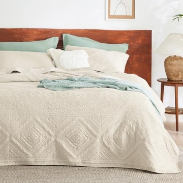 Bedsure Boho Quilt Queen Size - Soft, Lightweight & Elegant Bedding Set, 3 Pieces