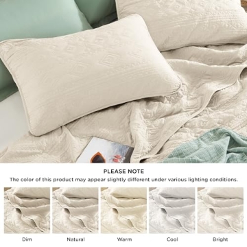 Bedsure Boho Quilt Set - Soft, Stylish, All Seasons