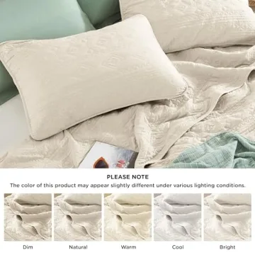 Bedsure Boho Quilt Set - Soft, Stylish, All Seasons