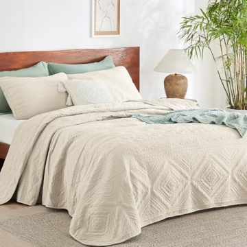 Bedsure Boho Quilt Set - Soft, Stylish, All Seasons