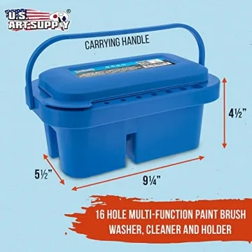 U.S. Art Supply 16 Hole Brush Washer - Perfect for Artists