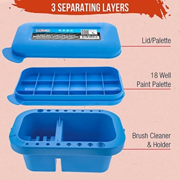 U.S. Art Supply 16 Hole Brush Washer - Perfect for Artists
