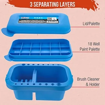 U.S. Art Supply 16 Hole Brush Washer - Perfect for Artists