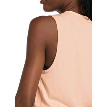 BALEAF Workout Tops for Women Crop Tank Top Quick Dry Athletic Gym Exercise Sleeveless Shirts Muscle Yoga Loose Fit Pink S