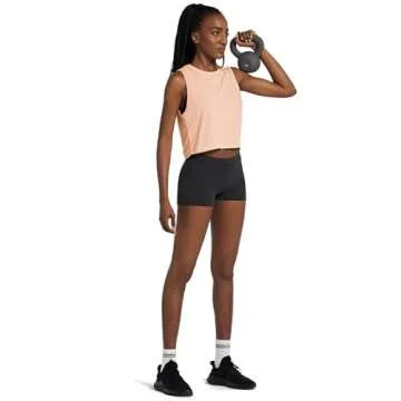 BALEAF Workout Tops for Women Crop Tank Top Quick Dry Athletic Gym Exercise Sleeveless Shirts Muscle Yoga Loose Fit Pink S