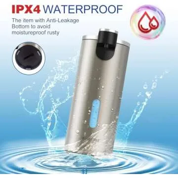 Automatic Soap Dispenser Touchless, 11.5oz Waterproof Hand Soap and Liquid Dish Soap Dispenser with Ultra-Sensitive Infrared Sensor and 3 Adjustable Levels for Kitchen, Bathroom, Shower