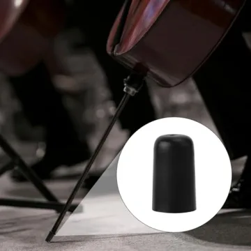 4pcs Cello Endpin Rubber Tip, Black Cello Endpin Stopper Cello Rock Stopper the Original Slipstop Holder Endpin Rubber Tip Plug Cello End Pin Cap Protector for Cello Practice Performance