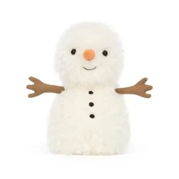 Jellycat Little Snowman Stuffed Toy, 7 inches | Snowman Plush | Classic Children's Toy Décor