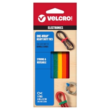 VELCRO Brand ONE-WRAP Ties | Cable Management, Wires & Cords | Self Gripping Cable Ties, Reusable | ...
