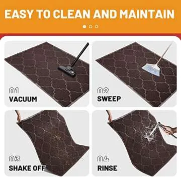 Cosyearn Door Mat, Front Door Mat, 46x35, Welcome Mats for Entryway,Garage,High Traffic Areas, Jumbo Size, Doormat Entrance, Waterproof Mat, Easy Clean, Outdoor Indoor Floor Mat,Non Slip (Brown)