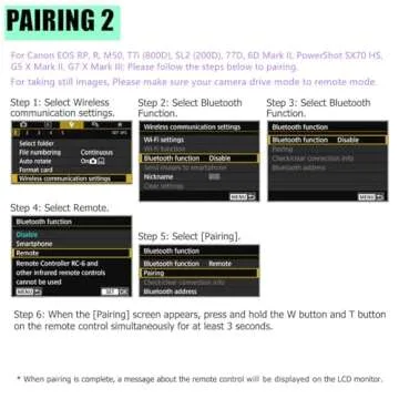 AODELAN BR-E1A Wireless Remote for Canon Cameras
