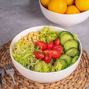 DELLING Large Serving Bowls Set - Versatile 60 Oz Bowls