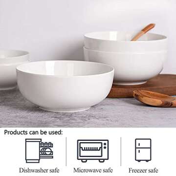 DELLING Large Serving Bowls Set - Versatile 60 Oz Bowls