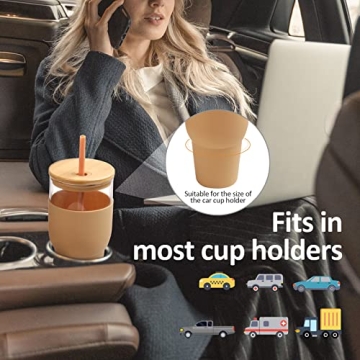 Buy kytffu 32oz Glass Tumbler with Straw and Lid