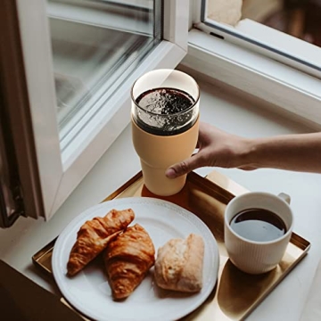 Buy kytffu 32oz Glass Tumbler with Straw and Lid