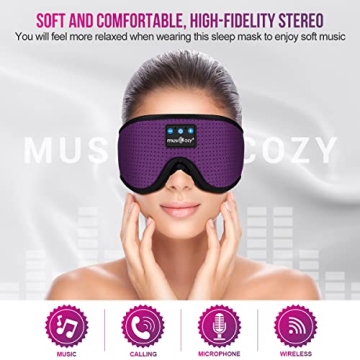 MUSICOZY 3D Bluetooth Sleep Headphones Comfort Side Sleepers
