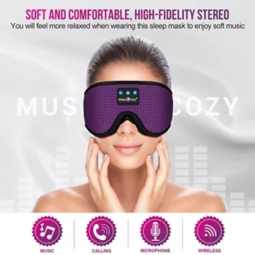 MUSICOZY 3D Bluetooth Sleep Headphones Comfort Side Sleepers
