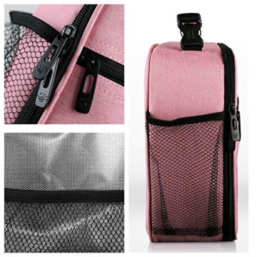 Hap Tim Insulated Lunch Bag for Adults, Spacious, Pink
