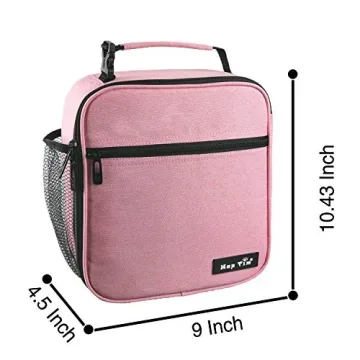 Hap Tim Insulated Lunch Bag for Adults, Spacious, Pink