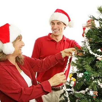 Faux Popcorn Garland for Christmas Trees - This String of Artificial Popcorn Tree Garland of Prestrung Fake Popcorn Can be Used Year After Year (10 feet Long) by Factory Direct Craft