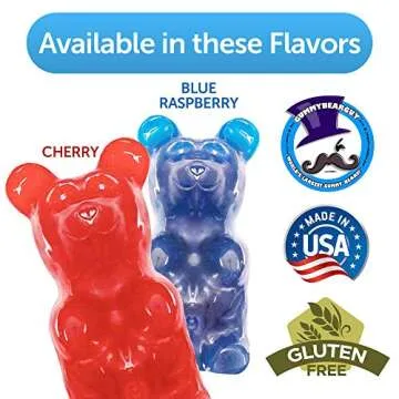 World's Largest Gummy Bear - 5 Pounds - 40 Flavors Available