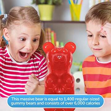 World's Largest Gummy Bear - 5 Pounds - 40 Flavors Available