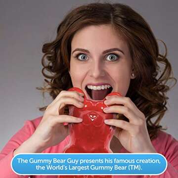 World's Largest Gummy Bear - 5 Pounds - 40 Flavors Available