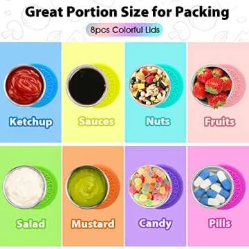 Hydream 8Pack Salad Dressing Containers for Lunch