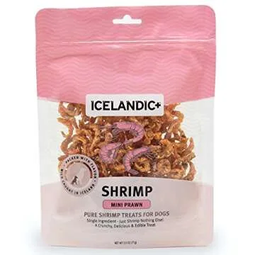 Healthy Icelandic Mini Shrimp Dog Treats for Training