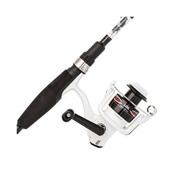 Abu Garcia Ike Dude Spinning/Spincast Fishing Reel & Rod Combo black, 6'/Medium