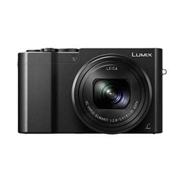 Panasonic LUMIX ZS100 4K Digital Camera, 20.1 Megapixel 1-Inch Sensor 30p Video Camera, 10X LEICA DC VARIO-ELMARIT Lens, F2.8-5.9 Aperture, HYBRID O.I.S. Stabilization, 3-Inch LCD, DMC-ZS100K (Black)