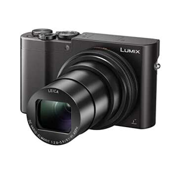 Panasonic LUMIX ZS100 4K Digital Camera, 20.1 Megapixel 1-Inch Sensor 30p Video Camera, 10X LEICA DC VARIO-ELMARIT Lens, F2.8-5.9 Aperture, HYBRID O.I.S. Stabilization, 3-Inch LCD, DMC-ZS100K (Black)