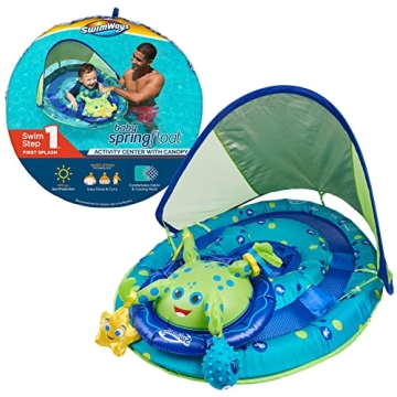 Ultimate Baby Pool Float with Canopy & UPF Protection