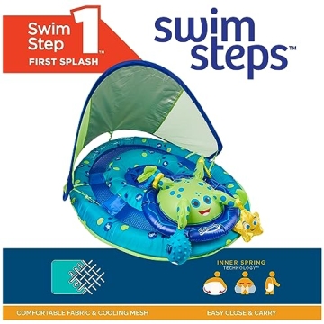 Ultimate Baby Pool Float with Canopy & UPF Protection