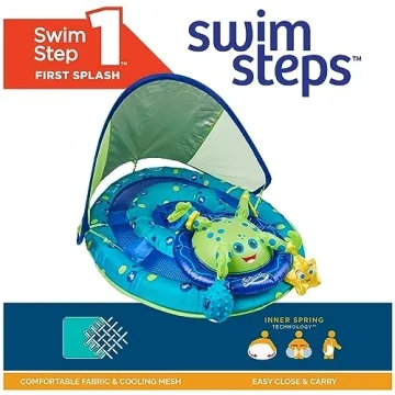 Ultimate Baby Pool Float with Canopy & UPF Protection