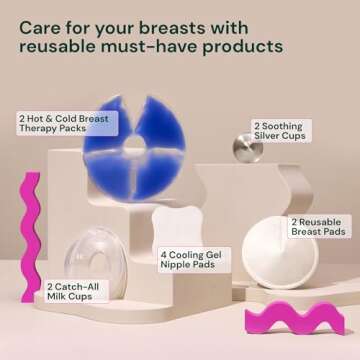 Willow Find Your Flow Feeding Kit, 13-Piece Breastfeeding Essentials Kit, Nipple Protection & Pain Relief from Common Breastfeeding Problems, Postpartum Essentials
